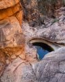 Rockhole and reflected light