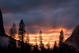 Stormy sunset, Yosemite Valley