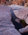 Gneiss streambed